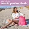 image:imageFit amp Fresh Insulated Backpack Soft Cooler  LeakResistant Beach amp Travel Bag for Women 24 Can Capacity Picnic amp Cooler BagHot Pink