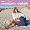 image:imageFit amp Fresh Insulated Backpack Soft Cooler  LeakResistant Beach amp Travel Bag for Women 24 Can Capacity Picnic amp Cooler BagMidnight Blue