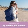 image:imageFit amp Fresh Insulated Backpack Soft Cooler  LeakResistant Beach amp Travel Bag for Women 24 Can Capacity Picnic amp Cooler BagMidnight Blue