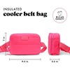 image:imageFit amp Fresh Insulated Belt Bag Leakproof Cooler Fanny Pack for WomenHot Pink