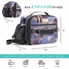 image:imageFit amp Fresh Josie Adult Insulated Lunch Bag with Side Pouch amp Carry Strap Complete Lunch Kit Includes Reusable XL Ice Pack Plum CamoBlue Watercolor