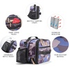 image:imageFit amp Fresh Josie Adult Insulated Lunch Bag with Side Pouch amp Carry Strap Complete Lunch Kit Includes Reusable XL Ice Pack Plum CamoBlue Watercolor