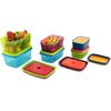 image:imageFit amp Fresh Kids Reusable Lunch Box Container Set with BuiltIn Ice Packs 14Piece Healthy Lunch and Snack Kit BPAFree Microwave Safe Portion ControlKids Healthy Lunch Set  14 Piece