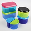 image:imageFit amp Fresh Kids Reusable Lunch Box Container Set with BuiltIn Ice Packs 14Piece Healthy Lunch and Snack Kit BPAFree Microwave Safe Portion ControlMulticonored
