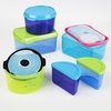 image:imageFit amp Fresh Kids Reusable Lunch Box Container Set with BuiltIn Ice Packs 14Piece Healthy Lunch and Snack Kit BPAFree Microwave Safe Portion ControlMulticonored