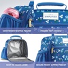 image:imageFit amp Fresh Lunch Bag For Women Insulated Womens Lunch Bag For Work Large Lunch Box For Women With Two Matching Containers Townsend Lunch Bag Carolina GinghamBlue Wildflower