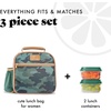 image:imageFit amp Fresh Lunch Bag For Women Insulated Womens Lunch Bag For Work Large Lunch Box For Women With Two Matching Containers Townsend Lunch Bag Carolina GinghamGreen Camo