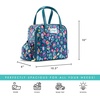 image:imageFit amp Fresh Lunch Bag For Women Insulated Womens Lunch Bag For Work Leakproof amp StainResistant Large Lunch Box For Women With Containers Tumbler and Ice Pack Zipper Closure Wichita Bag RainbowTeal Leopard