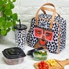 image:imageFit amp Fresh Lunch Bag For Women Insulated Womens Lunch Bag For Work Leakproof amp StainResistant Large Lunch Box For Women With Containers Tumbler and Ice Pack Zipper Closure Wichita Bag RainbowTropical Glam Cat