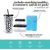 image:imageFit amp Fresh Lunch Bag For Women Insulated Womens Lunch Bag For Work Leakproof amp StainResistant Large Lunch Box For Women With Containers Tumbler and Ice Pack Zipper Closure Wichita Bag RainbowTropical Glam Cat