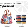 image:imageFit amp Fresh Lunch Bag For Women Insulated Womens Lunch Bag For Work Leakproof amp StainResistant Large Lunch Box For Women With Containers Tumbler and Ice Pack Zipper Closure Wichita Bag RainbowWhite Cloud Forest