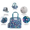 image:imageFit amp Fresh Lunch Bag For Women Insulated Womens Lunch Bag For Work Leakproof amp StainResistant Large Lunch Box For Women With Containers Tumbler and Ice Pack Zipper Closure Wichita Bag RainbowTeal Leopard