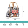 image:imageFit amp Fresh Lunch Bag For Women Insulated Womens Lunch Bag For Work Leakproof amp StainResistant Large Lunch Box For Women With Containers Tumbler and Ice Pack Zipper Closure Wichita Bag RainbowTropical Glam Cat