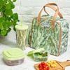 image:imageFit amp Fresh Lunch Bag For Women Insulated Womens Lunch Bag For Work Leakproof amp StainResistant Large Lunch Box For Women With Containers Tumbler and Ice Pack Zipper Closure Wichita Bag RainbowPalm Leaves