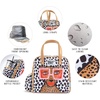 image:imageFit amp Fresh Lunch Bag For Women Insulated Womens Lunch Bag For Work Leakproof amp StainResistant Large Lunch Box For Women With Containers Tumbler and Ice Pack Zipper Closure Wichita Bag RainbowTropical Glam Cat