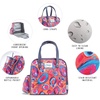 image:imageFit amp Fresh Lunch Bag For Women Insulated Womens Lunch Bag For Work Leakproof amp StainResistant Large Lunch Box For Women With Containers Tumbler and Ice Pack Zipper Closure Wichita Bag RainbowAbstract Peacock