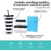 image:imageFit amp Fresh Lunch Bag For Women Insulated Womens Lunch Bag For Work Leakproof amp StainResistant Large Lunch Box For Women With Containers Tumbler and Ice Pack Zipper Closure Wichita Bag RainbowBW Glam Cat