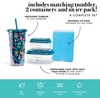 image:imageFit amp Fresh Lunch Bag For Women Insulated Womens Lunch Bag For Work Leakproof amp StainResistant Large Lunch Box For Women With Containers Tumbler and Ice Pack Zipper Closure Wichita Bag RainbowTeal Leopard