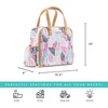image:imageFit amp Fresh Lunch Bag For Women Insulated Womens Lunch Bag For Work Leakproof amp StainResistant Large Lunch Box For Women With Containers Tumbler and Ice Pack Zipper Closure Wichita Bag RainbowColorful Palm