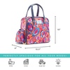 image:imageFit amp Fresh Lunch Bag For Women Insulated Womens Lunch Bag For Work Leakproof amp StainResistant Large Lunch Box For Women With Containers Tumbler and Ice Pack Zipper Closure Wichita Bag RainbowAbstract Peacock
