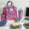 image:imageFit amp Fresh Lunch Bag For Women Insulated Womens Lunch Bag For Work Leakproof amp StainResistant Large Lunch Box For Women With Containers Tumbler and Ice Pack Zipper Closure Wichita Bag RainbowAbstract Peacock