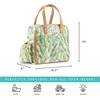 image:imageFit amp Fresh Lunch Bag For Women Insulated Womens Lunch Bag For Work Leakproof amp StainResistant Large Lunch Box For Women With Containers Tumbler and Ice Pack Zipper Closure Wichita Bag RainbowPalm Leaves