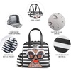 image:imageFit amp Fresh Lunch Bag For Women Insulated Womens Lunch Bag For Work Leakproof amp StainResistant Large Lunch Box For Women With Containers Tumbler and Ice Pack Zipper Closure Wichita Bag RainbowBW Glam Cat