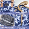 image:imageFit amp Fresh Lunch Bag For Women Insulated Womens Lunch Bag For Work Leakproof amp StainResistant Large Lunch Box For Women With Containers Zipper Closure Minneola Bag Grey DotBlue Tie Dye