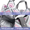 image:imageFit amp Fresh Lunch Bag For Women Insulated Womens Lunch Bag For Work Leakproof amp StainResistant Large Lunch Box For Women With Containers and Matching Tumbler Snap Closure Westport Bag AquaMagenta