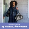 image:imageFit amp Fresh Lunch Bag For Women Insulated Womens Lunch Bag For Work Leakproof amp StainResistant Large Lunch Box For Women With Containers and Matching Tumbler Snap Closure Westport Bag AquaBlack  White Ikat Tile