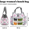 image:imageFit amp Fresh Lunch Bag For Women Insulated Womens Lunch Bag For Work Leakproof amp StainResistant Large Lunch Box For Women With Containers and Matching Tumbler Snap Closure Westport Bag AquaMagenta
