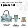 image:imageFit amp Fresh Lunch Bag For Women Insulated Womens Lunch Bag For Work Leakproof amp StainResistant Large Lunch Box For Women With Containers and Matching Tumbler Snap Closure Westport Bag AquaSage Camo