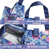 image:imageFit amp Fresh Lunch Bag For Women Insulated Womens Lunch Bag For Work Leakproof amp StainResistant Large Lunch Box For Women With Containers and Matching Tumbler Snap Closure Westport Bag AquaTabitha Floral