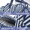 image:imageFit amp Fresh Lunch Bag For Women Insulated Womens Lunch Bag For Work Leakproof amp StainResistant Large Lunch Box For Women With Expandable Bottle Pocket Zipper Closure Laketown Bag Cheetah TumblerNavy Stripe