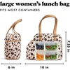image:imageFit amp Fresh Lunch Bag For Women Insulated Womens Lunch Bag For Work Leakproof amp StainResistant Large Lunch Box For Women With Expandable Bottle Pocket Zipper Closure Laketown Bag Cheetah TumblerCheetah Graphic