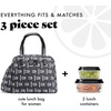 image:imageFit amp Fresh Lunch Bag For Women Insulated Womens Lunch Bag For Work Leakproof amp StainResistant Large Lunch Box For Women With Expandable Bottle Pocket Zipper Closure Laketown Bag Cheetah TumblerBlack Geo