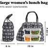 image:imageFit amp Fresh Lunch Bag For Women Insulated Womens Lunch Bag For Work Leakproof amp StainResistant Large Lunch Box For Women With Expandable Bottle Pocket Zipper Closure Laketown Bag Cheetah TumblerBlack Geo