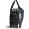 image:imageFit amp Fresh Lyon Modern Lunch Bag With Travel Utensils For Women Insulated Womens Lunch Bag For Work Leakproof amp StainResistant Large Lunch Box For Women Faux Croc Leather BlackLyon Black