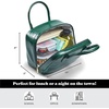 image:imageFit amp Fresh Lyon Modern Lunch Bag With Travel Utensils For Women Insulated Womens Lunch Bag For Work Leakproof amp StainResistant Large Lunch Box For Women Faux Croc Leather BlackGreen