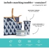 image:imageFit amp Fresh Navarto Adult Insulated Lunch Bag with Side Pouches amp Carry Handles Complete Lunch Kit Includes Matching Tumbler amp Container Black LargeNavy