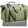 image:imageFit amp Fresh Neoprene Duffel Bag for Travel Weekender Carry On Approved  Expandable Duffle w Crossbody Strap Extra Storage Pockets  Zip Pocket  Gym Bag Overnight Bag Hospital Bag Men amp WomenMoss Green