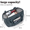 image:imageFit amp Fresh Neoprene Duffel Bag for Travel Weekender Carry On Approved  Expandable Duffle w Crossbody Strap Extra Storage Pockets  Zip Pocket  Gym Bag Overnight Bag Hospital Bag Men amp WomenBasalt