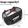 image:imageFit amp Fresh Neoprene Duffel Bag for Travel Weekender Carry On Approved  Expandable Duffle w Crossbody Strap Extra Storage Pockets  Zip Pocket  Gym Bag Overnight Bag Hospital Bag Men amp WomenBlack