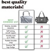 image:imageFit amp Fresh Neoprene Duffel Bag for Travel Weekender Carry On Approved  Expandable Duffle w Crossbody Strap Extra Storage Pockets  Zip Pocket  Gym Bag Overnight Bag Hospital Bag Men amp WomenGrey