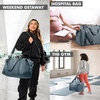 image:imageFit amp Fresh Neoprene Duffel Bag for Travel Weekender Carry On Approved  Expandable Duffle w Crossbody Strap Extra Storage Pockets  Zip Pocket  Gym Bag Overnight Bag Hospital Bag Men amp WomenBasalt