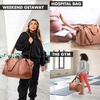 image:imageFit amp Fresh Neoprene Duffel Bag for Travel Weekender Carry On Approved  Expandable Duffle w Crossbody Strap Extra Storage Pockets  Zip Pocket  Gym Bag Overnight Bag Hospital Bag Men amp WomenRust Copper