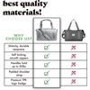 image:imageFit amp Fresh Neoprene Duffel Bag for Travel Weekender Carry On Approved  Expandable Duffle w Crossbody Strap Extra Storage Pockets  Zip Pocket  Gym Bag Overnight Bag Hospital Bag Men amp WomenHeather Gray