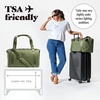 image:imageFit amp Fresh Neoprene Duffel Bag for Travel Weekender Carry On Approved  Expandable Duffle w Crossbody Strap Extra Storage Pockets  Zip Pocket  Gym Bag Overnight Bag Hospital Bag Men amp WomenMoss Green