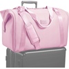image:imageFit amp Fresh Neoprene Duffel Bag for Travel Weekender Carry On Approved  Expandable Duffle w Crossbody Strap Extra Storage Pockets  Zip Pocket  Gym Bag Overnight Bag Hospital Bag Men amp WomenBallet Pink