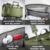 image:imageFit amp Fresh Neoprene Duffel Bag for Travel Weekender Carry On Approved  Expandable Duffle w Crossbody Strap Extra Storage Pockets  Zip Pocket  Gym Bag Overnight Bag Hospital Bag Men amp WomenMoss Green